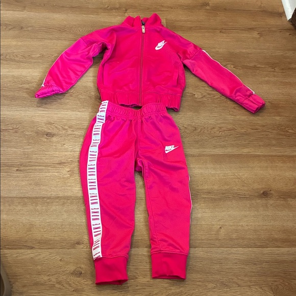 Nike Fuchsia Tracksuit with Logo - Picture 1 of 3